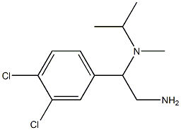 N-[2-amino-1-(3,4-dichlorophenyl)ethyl]-N-isopropyl-N-methylamine Struktur