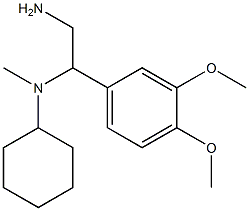 N-[2-amino-1-(3,4-dimethoxyphenyl)ethyl]-N-cyclohexyl-N-methylamine,,结构式