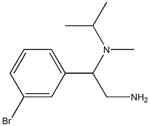 N-[2-amino-1-(3-bromophenyl)ethyl]-N-isopropyl-N-methylamine 结构式