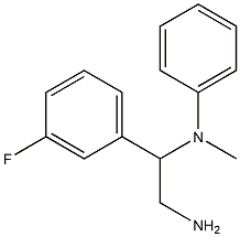 N-[2-amino-1-(3-fluorophenyl)ethyl]-N-methyl-N-phenylamine,,结构式