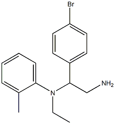  N-[2-amino-1-(4-bromophenyl)ethyl]-N-ethyl-2-methylaniline