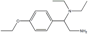 N-[2-amino-1-(4-ethoxyphenyl)ethyl]-N,N-diethylamine Struktur