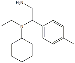 N-[2-amino-1-(4-methylphenyl)ethyl]-N-ethylcyclohexanamine Struktur