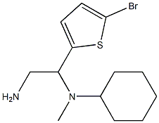 N-[2-amino-1-(5-bromothiophen-2-yl)ethyl]-N-methylcyclohexanamine