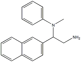 N-[2-amino-1-(naphthalen-2-yl)ethyl]-N-methylaniline,,结构式