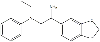 N-[2-amino-2-(1,3-benzodioxol-5-yl)ethyl]-N-ethyl-N-phenylamine Structure