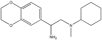 N-[2-amino-2-(2,3-dihydro-1,4-benzodioxin-6-yl)ethyl]-N-cyclohexyl-N-methylamine Structure