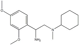 N-[2-amino-2-(2,4-dimethoxyphenyl)ethyl]-N-cyclohexyl-N-methylamine Struktur