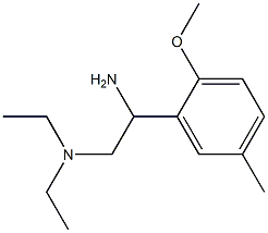 N-[2-amino-2-(2-methoxy-5-methylphenyl)ethyl]-N,N-diethylamine Struktur