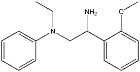 N-[2-amino-2-(2-methoxyphenyl)ethyl]-N-ethyl-N-phenylamine Structure