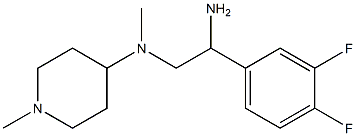 N-[2-amino-2-(3,4-difluorophenyl)ethyl]-N-methyl-N-(1-methylpiperidin-4-yl)amine,,结构式