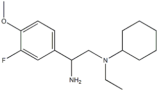 N-[2-amino-2-(3-fluoro-4-methoxyphenyl)ethyl]-N-ethylcyclohexanamine Struktur