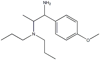 N-[2-amino-2-(4-methoxyphenyl)-1-methylethyl]-N,N-dipropylamine Struktur