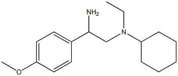 N-[2-amino-2-(4-methoxyphenyl)ethyl]-N-cyclohexyl-N-ethylamine Structure