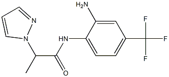 N-[2-amino-4-(trifluoromethyl)phenyl]-2-(1H-pyrazol-1-yl)propanamide