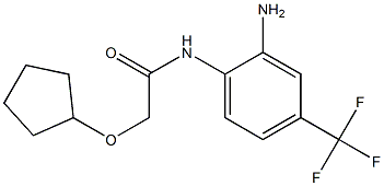 N-[2-amino-4-(trifluoromethyl)phenyl]-2-(cyclopentyloxy)acetamide 结构式