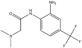 N-[2-amino-4-(trifluoromethyl)phenyl]-2-(dimethylamino)acetamide Struktur