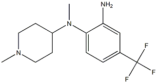 N-[2-amino-4-(trifluoromethyl)phenyl]-N-methyl-N-(1-methylpiperidin-4-yl)amine Structure