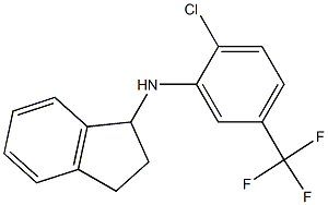 N-[2-chloro-5-(trifluoromethyl)phenyl]-2,3-dihydro-1H-inden-1-amine Structure