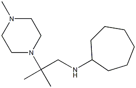 N-[2-methyl-2-(4-methylpiperazin-1-yl)propyl]cycloheptanamine Structure