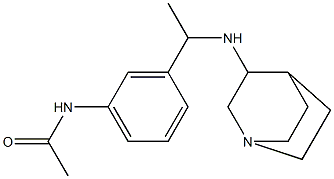 N-[3-(1-{1-azabicyclo[2.2.2]octan-3-ylamino}ethyl)phenyl]acetamide|