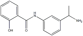 N-[3-(1-aminoethyl)phenyl]-2-hydroxybenzamide Structure