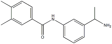 N-[3-(1-aminoethyl)phenyl]-3,4-dimethylbenzamide Struktur