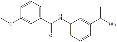 N-[3-(1-aminoethyl)phenyl]-3-methoxybenzamide 化学構造式