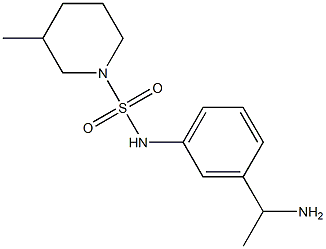 N-[3-(1-aminoethyl)phenyl]-3-methylpiperidine-1-sulfonamide Structure
