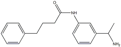 N-[3-(1-aminoethyl)phenyl]-4-phenylbutanamide Structure