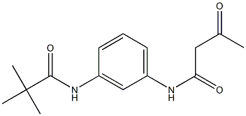 N-[3-(2,2-dimethylpropanamido)phenyl]-3-oxobutanamide Struktur