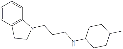 N-[3-(2,3-dihydro-1H-indol-1-yl)propyl]-4-methylcyclohexan-1-amine Struktur