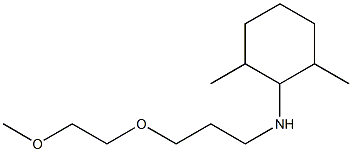 N-[3-(2-methoxyethoxy)propyl]-2,6-dimethylcyclohexan-1-amine Struktur