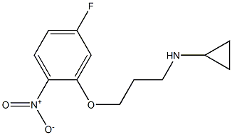 N-[3-(5-fluoro-2-nitrophenoxy)propyl]cyclopropanamine Structure