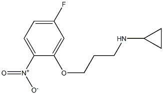 N-[3-(5-fluoro-2-nitrophenoxy)propyl]cyclopropanamine,,结构式