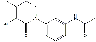 N-[3-(acetylamino)phenyl]-2-amino-3-methylpentanamide