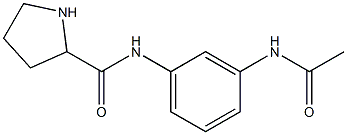 N-[3-(acetylamino)phenyl]pyrrolidine-2-carboxamide