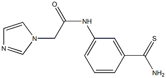 N-[3-(aminocarbonothioyl)phenyl]-2-(1H-imidazol-1-yl)acetamide Structure