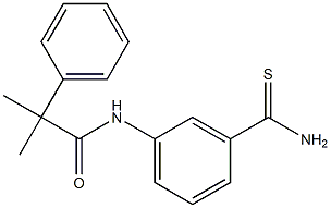 N-[3-(aminocarbonothioyl)phenyl]-2-methyl-2-phenylpropanamide|