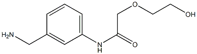 N-[3-(aminomethyl)phenyl]-2-(2-hydroxyethoxy)acetamide Structure