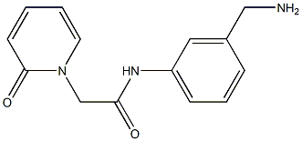 N-[3-(aminomethyl)phenyl]-2-(2-oxopyridin-1(2H)-yl)acetamide Structure