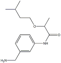 N-[3-(aminomethyl)phenyl]-2-(3-methylbutoxy)propanamide Struktur