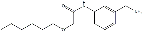 N-[3-(aminomethyl)phenyl]-2-(hexyloxy)acetamide,,结构式