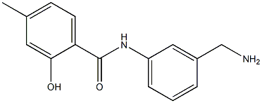N-[3-(aminomethyl)phenyl]-2-hydroxy-4-methylbenzamide,,结构式