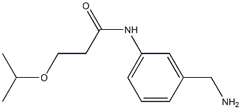 N-[3-(aminomethyl)phenyl]-3-(propan-2-yloxy)propanamide,,结构式