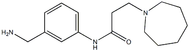 N-[3-(aminomethyl)phenyl]-3-azepan-1-ylpropanamide