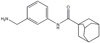 N-[3-(aminomethyl)phenyl]adamantane-1-carboxamide,,结构式