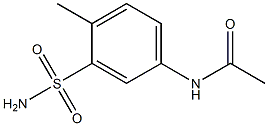 N-[3-(aminosulfonyl)-4-methylphenyl]acetamide,,结构式