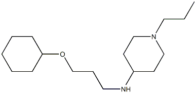 N-[3-(cyclohexyloxy)propyl]-1-propylpiperidin-4-amine Struktur