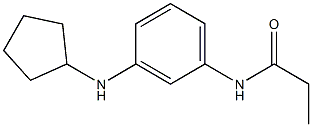 N-[3-(cyclopentylamino)phenyl]propanamide 化学構造式